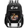 Charous Anime The Seven Deadly Sins Zaino in nylon Grande capacità Scuola College Bag Utilizzato per i fan di Manga Cosplay Regali, Nero 1, Taglia unica