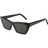 Yves Saint Laurent SAINT LAURENT SL 276 MICA-002 53 Donna ACETAT Sunglasses, Havana Grey