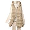 Generico Smanicato Donna Gilet Trapuntato Lungo Da Donna, Gilet Invernale Leggero e Caldo, Gilet Trapuntato, Gilet Caldo In Piuma, Giacca Di Transizione, Più Caldo, Più Lungo, per Esterni, Color Cachi, Tag
