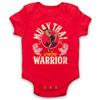 My Icon Art & Clothing My Icona Art & Clothing Muay Thai Warrior Marziali Esperto Baby Grow Rosso 2 mesi