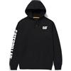 Caterpillar Big and Tall Men's Trademark Banner Hooded Sweatshirt