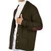 Modeewel Maglione da uomo, cardigan, cardigan, abbottonatura, giacca a maglia grossa, giacca invernale, collo di teh, maglione, cardigan, autunno, inverno, tasche con bottoni, cappotto lavorato a