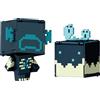 Mattel Minecraft Flippin' Figs Figure con Fidget Play 2 in 1, scala 9,5 cm, teste grandi e design pixelato (i personaggi possono variare)