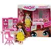 Giochi Preziosi Unique Eyes - Set Beauty Day con bambola articolata alta 25cm inclusa che segue il tuo sguardo, salone di bellezza con tanti accessori, per bambine a partire dai 3 anni,, MYM02000