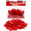 BRICK Flip Lego 3037 - Set di 100 Mattoncini 2 x 4, Pezzi di Ricambio per Tetti, Classic Rosso | Basic Bricks