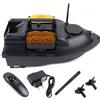 YNAADYH Barca telecomandata, Barca di Pesca, Pesca Carpa, Barche Esca Pesca Battle Boat Rc 500M, Barca Esca Pesca con Wireless, B-ateau Primer con 2 Motori (3 Silos Nero)