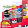 Jazwares Pokémon Clip 'N' Go Belt Set - Include Cintura a Tema e 5 cm Charmander Battle Figure con Palla di Lusso e Accessori Great Ball