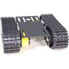 SmaringWing Smart Robot Tank Car Chassis Kit con 2 piste in plastica e 2 pezzi TT Motor, TT02 Telecomando Crawler Serbatoio Telaio Piattaforma per Arduino Intelligente AI Programmabile Educational Learning (nero)