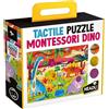 Headu Tactile Puzzle Montessori Dino Gioco Multiattività per i più Piccoli Mu56970 Puzzle Educativi per Bambini età 1+ Made in Italy