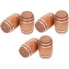 Abaodam 6 Pezzi Mini Botti Di Birra in Legno Botti Di Bambola Botte Di Birra Di Figurina Per Figurina Per Bambola in Miniatura Da Cucina Accessori Da Cucina