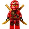 LEGO Ninjago: minifigure Kai (ninja rossa) con spada e due katane (spade)