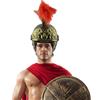 Generico Elmi romani -9,84 * 7,48 pollici Copricapo con pennacchio di piume rosse | Costume da gladiatore greco Copricapo Elmo della legione per Halloween Natale Cosplay Party