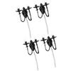 GARIOUANS 4 Mini Lampade da Muro in Miniatura per Casa delle Bambole, Decorazione per Tavolo di Sabbia, Facile da Rimuovere e Portatile, Materiale Acciaio Inossidabile e Abs per DIY
