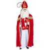 Das Kostümland Costume per Uomo San Vescovo San Nicola - Rosso Bianco - Set Costume per presepe Natalizio, Rosso/Bianco, Misura Standard