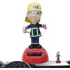Generico Giocattolo ad energia solare, figurine solari Bobblehead, Pompiere ballerino di Bobblehead del cruscotto 'auto, Novità unici giocattoli animati solari danzanti per ornamenti di feste, decoraz