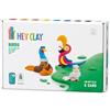 Hey Clay Birds 1, pasta modellabile medium set Uccelli 1. Argilla da Modellare per Bambini in confezione da 3 soggetti con 6 colori. Set medio da 3 uccelli e 6 colori. Con App interattiva. Atossica