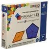 Magna-Tiles - Polygons Expansion Set, Set di tessere magnetiche originali per la costruzione di giochi creativi, giocattolo educativo per bambini dai 3 anni in su (8 pezzi)