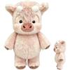 Generico Peluche vitello corsa | Peluche cinghiale 60 cm | Giocattoli interattivi bambole collezione in peluch muccas dei cartoni animati | Simpatiche pecorelle che corrono peluch Decorazioni casa