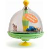 alldoro 16802 68020 Trottola con trattore e rimorchio in movimento, due animali in movimento e suoni realistici, batterie incluse, per bambini dai 18 mesi in su