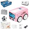 Gienslru Magic Mini Rc Bus, 2026 Upgraded RC Remote Control Sensor Car, Magic Mini Bus Smart RCs Toy, Gestures Follow Small Vehicle Automatic Avoidance Patrol Line Driving Desktop Toy Car (Pink)
