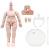 niannyyhouse DOD - Action figure di bambola da 10 cm, adatta per testa di bambole BJD da 1/12 (rosa pesca, confezione standard A)