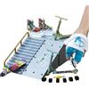 Generico Rampe Per Fingerboard - Lega PP 16x16x8,5 Cm | Kit Mini Skate Park Modello In | Set Giocattoli Educativi Per Bambini, Pratica Manuale E Svago Al Chiuso