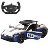 ColorBaby RASTAR - Telecomando Porsche 911 Dakar, in scala 1:14, luci anteriori, porte di apertura manuale e vano bagagli rimovibili, 6 funzioni, licenza ufficiale, a partire da 6 anni (41326)
