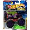 Mattel Hot Wheels Monster Trucks Dragonizer [viola e verde] W/Crushed Car, Freestyle Wreckers 8/12, veicolo pressofuso