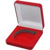 KiBcsLic Scatola Portamonete Espositore Monete Custodia Espositiva Velluto Porta Monete Collezione Regalo Scatola Gioielli Presentazione per Moneta Commemorati, Rosso