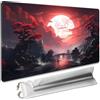SIXTORE Tappetino da gioco MTG da 35,6 x 61 cm, compatibile con OCG CCG RPG TCG (segreti della luna di sangue)