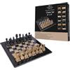 Marble Hives Set di Scacchi di Lusso da 30 cm in Marmo - Scacchiere per Adulti - Set di Scacchi Classici per Adulti con Tavola in Pietra Lavorata a Mano e Pezzi di Scacchi in Marmo - Ideale per la Decorazione