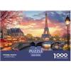 DHBANEIOK Torre Eiffel Jigsaw Puzzle Impossibili 1000Pcs Decorazione Per La Casa. Giochi Rilassamento E Intelligence Per Adulti E Ragazzi Da 14 Anni 70x50cm/1000pcs