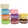 CIYODO Set 9 Elementi Macaron Finti Realistici in Argilla Superficie Liscia, Decorazioni per Torte e Addobbi per Casa e Negozio