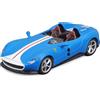 Burago Bburago Ferrari Monza SP2: modellino auto in scala 1:43, blu-bianco (18-36913B)