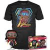 Funko Pop! & Tee: Black Panther Wakanda Forever - Ironheart MK1 - Si Illumina Al Buio - Small - (S) - T-Shirt, Maglietta - Vestiti con Figura in Vinile da Collezione - Idea Regalo per gli Adulti