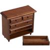 WEKAMOS 12 con Cassetti Vintage per Casa delle Bambole, Mobili in Miniatura per Soggiorno e Camera da Letto, Accessori per Arredamento in Stile Retrò