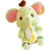 ibasenice Adorabile Peluche A Forma Di Elefante Realistico Da 25 Cm Verde Per Decorare La Casa