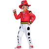 Disguise Paw Patrol Marshall Costume Hat and Jumpsuit for Boys, Deluxe Paw Patrol Movie Character Outfit with Badge, Toddler Size Large (4-6)