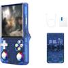 RANRAO R36 Ultra Console di gioco portatile da 128 GB Display HD da 4 pollici con design retrò per viaggi e viaggi (blu)
