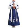 Generic Costume Cinese Tradizionale Hanfu per Bambini Vestito Orientale Ragazza Ragazzo per Carnevale Recita Scolastica Abito Epoca Antica Cerimonia Colori Vari Set Completo Performance (A03-Navy, 13-14Years)