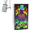 Generico mazzo di tarocchi Villains - Pocket Edition, carta rame, perfetto per i principianti, include carte e collana