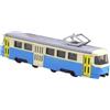 TAIZhiChen Modello di Trasporto Modello Tram 1/90 con 2 Decorative Decorazioni Collezionisti Regalo con Luce e Ornamento Musicale, Blu