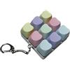 Jiuvaso Portachiavi Giocattolo Fidget con Tastiera a 9 Tasti, Giocattolo con Pulsante di decompressione, Regalo Portatile e Versatile per, Arcobaleno