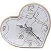 DLM Bomboniere DLM-A559 Bomboniera Orologio in legno bianco e panna linea Cuore Calcio Calciatore cm 11x11x5 per Matrimonio Nozze Anniversario Comunione Cresima Battesimo Laurea Compleanno