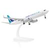 QIYUMOKE Boeing 737 WestJet 1/300 Modello di aeroplano in metallo diecast con supporto in lega Display Airliner Kit da collezione per il regalo degli appassionati di aviazione