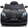 BabyCar Mercedes GLC AMG Coupè | Macchina per Bambini Elettrica Telecomandata 12V 2 Motori 25W | Auto Elettrica per Bambini | Sedile in Pelle, Porte Apribili, USB | Licenza Ufficiale | Nero MP3