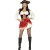 FIESTAS GUIRCA | Costume da Pirata Charlotte per Donna (42-44/L) - Cappello e Vestito - Costumi da Corsara e Bucaniera per Halloween, Carnevale e Feste in Maschera di Pirati - Rosso