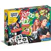 Clementoni- Scienza Fun-Tattoo Art, Gioco Fabbrica Tatuaggi, Laboratorio Scientifico 8 Anni, Manuale in Italiano, Made in Italy, Multicolore, 19254