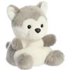 AURORA Palm Pals, Busky The Husky Dog, peluche 33474, 12,7 cm, grigio e bianco