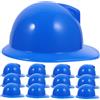 minkissy 20 Mini Caschi Sicurezza per Mini Elmetti da Costruzione in Plastica Accessori Decorativi per Vestire Design Realistico e Resistente Colore Blu